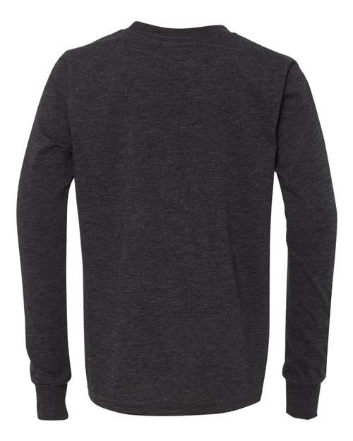 BELLA + CANVAS Youth Triblend Long Sleeve Tee - Back