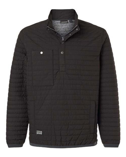 DRI DUCK Men's Keystone Quilted Pullover - Black Front