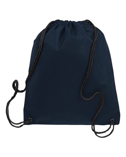Non-Woven Drawstring Bag - Navy Back