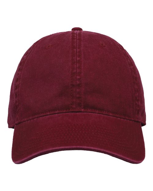 The Game Pigment-Dyed Cap - Cinnamon Red Front