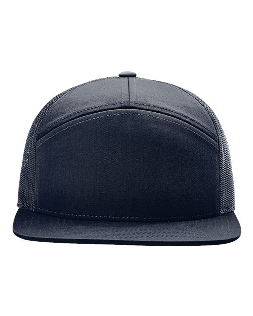 Richardson Seven-Panel Trucker Cap - Navy Front