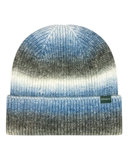 LEGACY Tie-Dyed Ribbed Beanie - Back