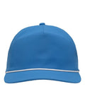 Sportsman Five-Panel Ripstop Cap - Azure Blue Front