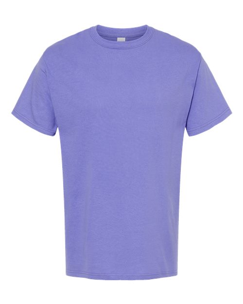 M&O Men's Gold Soft Touch T-Shirt - Violet Front