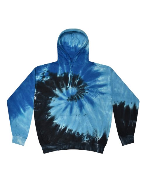 Colortone Unisex Tie-Dyed Hooded Sweatshirt - Blue Ocean Front