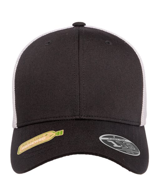 110® Recycled Mesh Cap - Black/ White Front