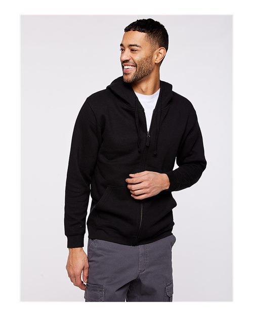 LAT Unisex Full-Zip Hoodie Sweatshirt - Model Front