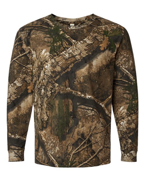 Code Five Unisex Realtree® Camo Long Sleeve Tee - RealTree APX Front