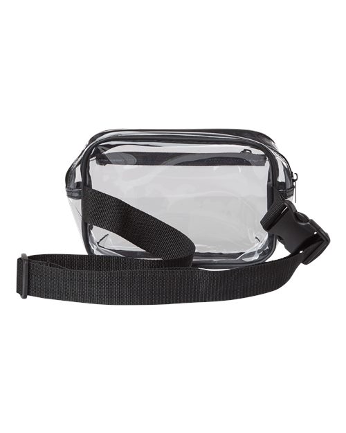 Liberty Bags Clear Stadium 2-Pocket Fanny Pack/Crossbody Bag - Back