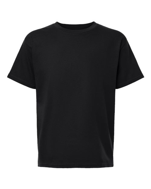 Youth Fine Jersey Tee - Black Front