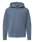 Comfort Colors Youth Garment-Dyed Lightweight Hooded Sweatshirt - Blue Jean Front