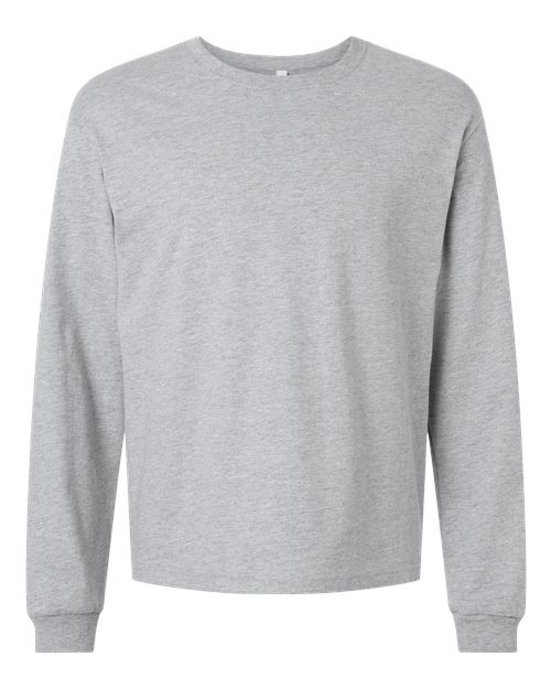 BELLA + CANVAS 6 oz. Heavyweight Long Sleeve Tee - Athletic Heather Front
