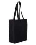 Liberty Bags Susan Midweight Recycled Canvas Tote - Recycled Black Front