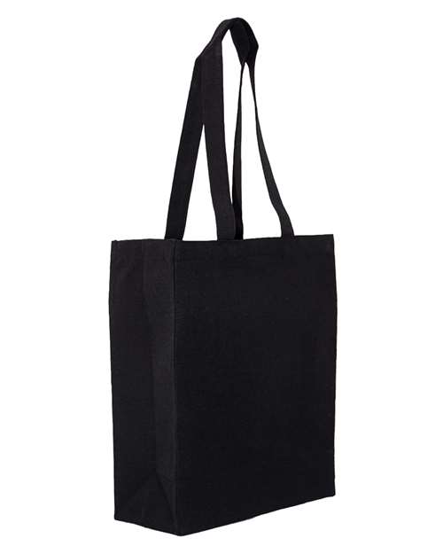 Liberty Bags Susan Midweight Recycled Canvas Tote - Recycled Black Front