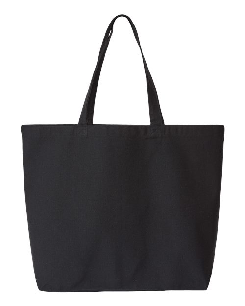 OAD Jumbo Recycled Midweight Gusseted Canvas Tote - Back