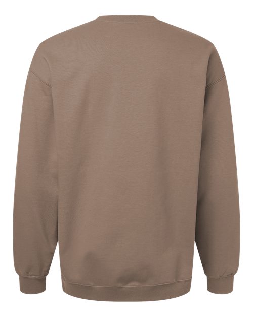 Unisex Softstyle® Midweight Crewneck Sweatshirt - Brown Savana Back