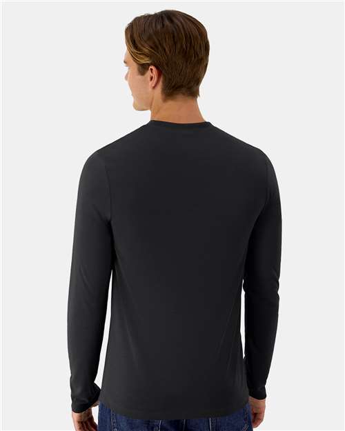 Unisex Cool DRI® Cotton Touch Long Sleeve T-Shirt - Black Back