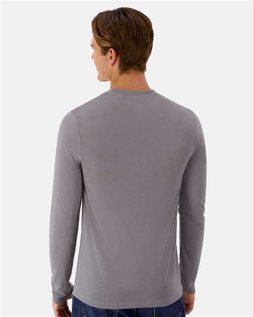Unisex Cool DRI® Cotton Touch Long Sleeve T-Shirt - Graphite Back