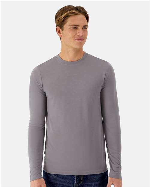 Unisex Cool DRI® Cotton Touch Long Sleeve T-Shirt - Graphite Front