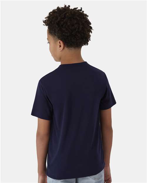 Youth Cool DRI® Cotton Touch T-Shirt - Athletic Navy Back