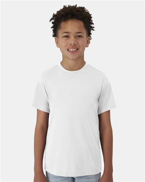 Youth Cool DRI® Cotton Touch T-Shirt - White Front