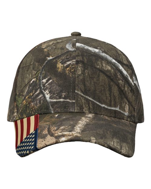 Kati Camo Woven USA Flag Cap - Country DNA/ USA Flag Front