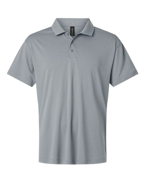 Men's Pro-Lock Performance Polo - Heather Steel Front
