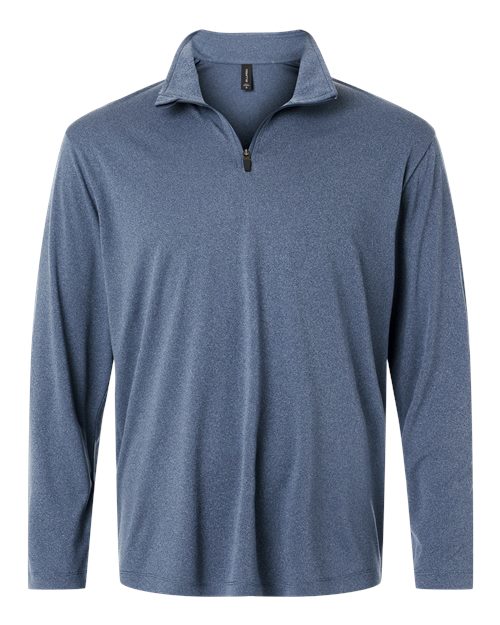 Men's Pro-Lock Performance Quarter-Zip Pullover - Heather Navy Front