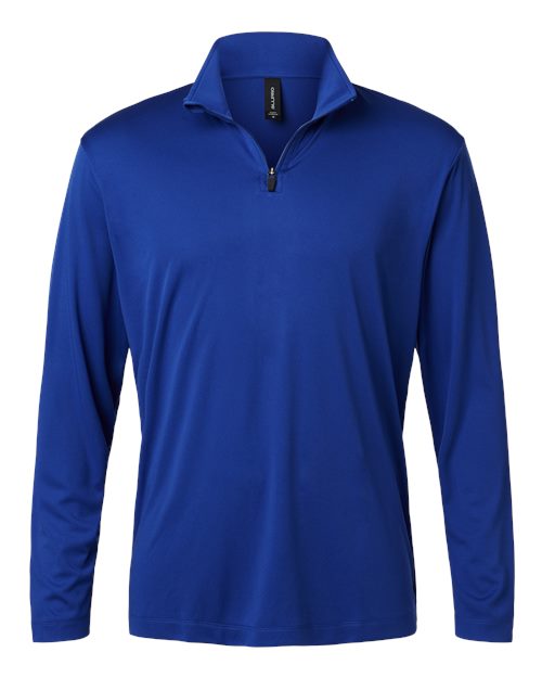 AllPro Men's Pro-Lock Performance Quarter-Zip Pullover - Royal Front