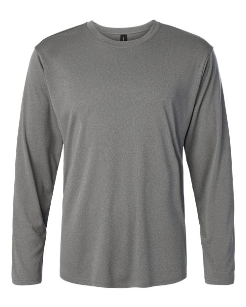 AllPro Unisex Pro-Lock Performance Long Sleeve T-Shirt - Heather Granite Front