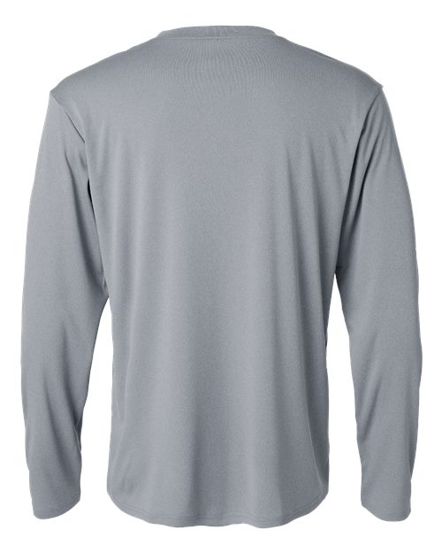 Unisex Pro-Lock Performance Long Sleeve T-Shirt - Heather Steel Back