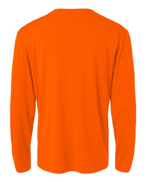 Unisex Pro-Lock Performance Long Sleeve T-Shirt - Neon Orange Back