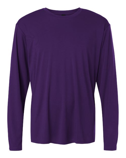 AllPro Unisex Pro-Lock Performance Long Sleeve T-Shirt - Purple Front