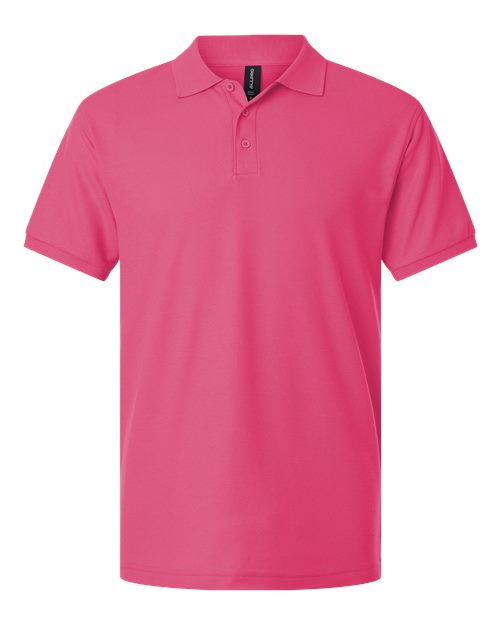 AllPro Men's Pique Polo - Bright Pink Front