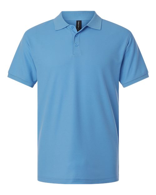 AllPro Men's Pique Polo - Carolina Blue Front