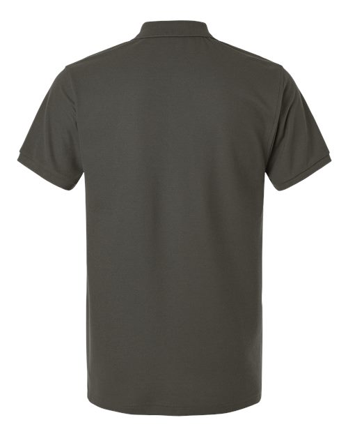 Men's Pique Polo - Charcoal Back