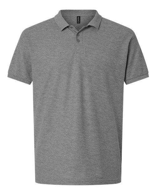 AllPro Men's Pique Polo - Heather Granite Front