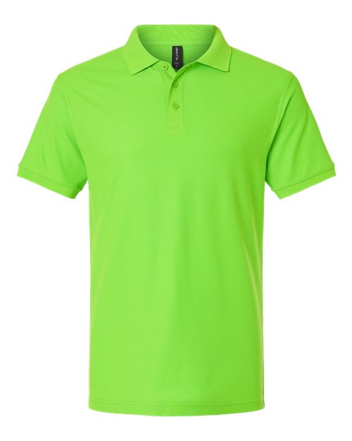 AllPro Men's Pique Polo - Lime Front