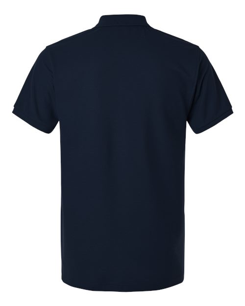 Men's Pique Polo - Navy Back