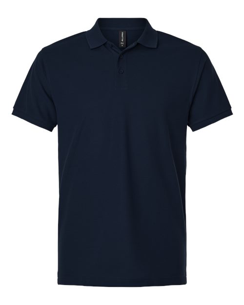 Men's Pique Polo - Navy Front