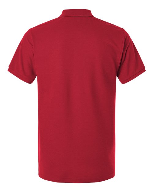 Men's Pique Polo - Red Back