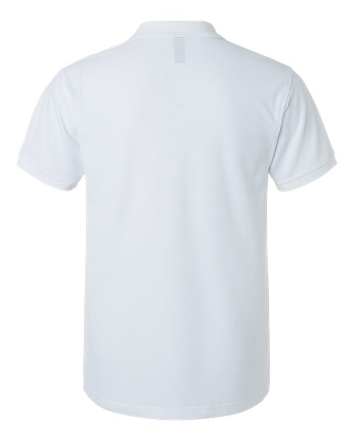 Men's Pique Polo - White Back