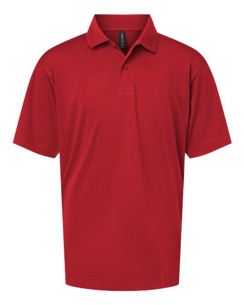 AllPro Youth Pro-Lock Performance Polo - Red Front
