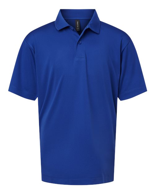 AllPro Youth Pro-Lock Performance Polo - Royal Front