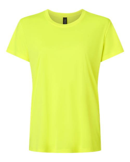 AllPro Women's Pro-Lock Performance T-Shirt - Neon Yellow Front