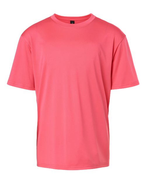 AllPro Youth Pro-Lock Performance T-Shirt - Bright Pink Front