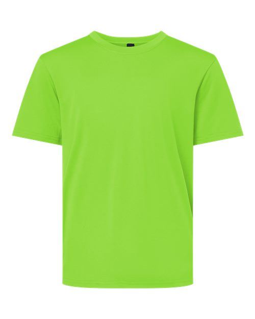 AllPro Youth Pro-Lock Performance T-Shirt - Lime Front