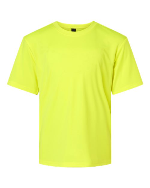 AllPro Youth Pro-Lock Performance T-Shirt - Neon Yellow Front
