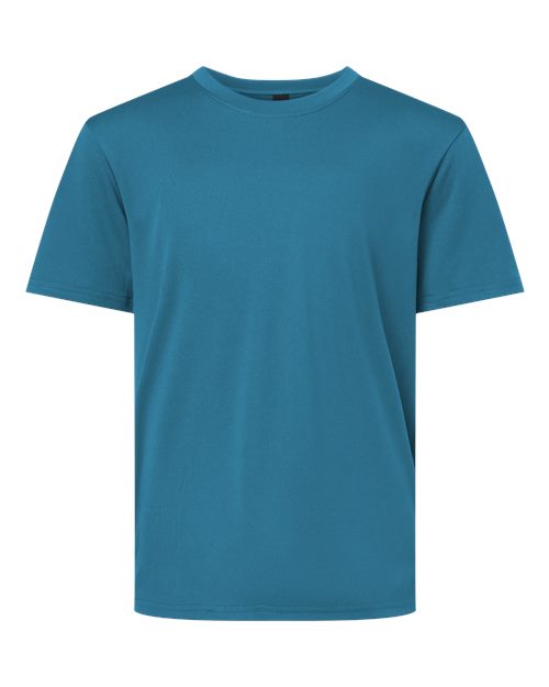 AllPro Youth Pro-Lock Performance T-Shirt - Pacific Blue Front