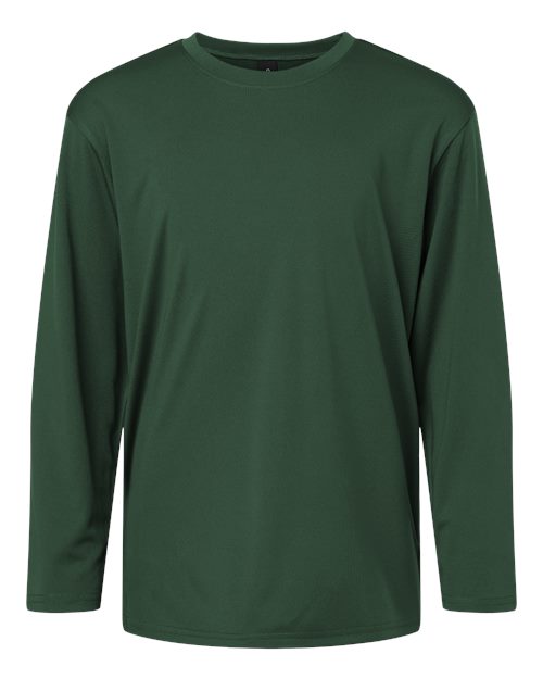 AllPro Youth Pro-Lock Performance Long Sleeve T-Shirt - Forest Green Front